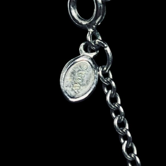 VTG Avon Silver Tone Cable Chain Necklace W/Articulating Swivel Pendant (5686) - Picture 6 of 7